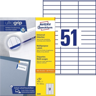 Avery Zweckform 3420 100 archů A4 – Zboží Dáma