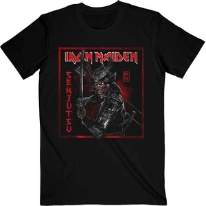 Iron Maiden Senjutsu Cover Distressed Red Black L Риза (IMTEE132MB03)