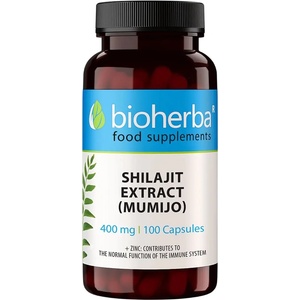 Bioherba Shilajit Extract (Mumijo), 400 mg, 100 капсули, Bioherba