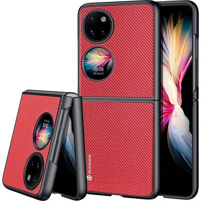 Dux Ducis Калъф Dux Ducis Fino с покритие от найлонов материал Huawei P50 Pocket, червен (KXG0030724)