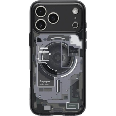 Spigen Magsafe Калъф за iPhone 17 Pro Max, Spigen Zero One Ultra Hybrid Case, Черен (ACS10289)