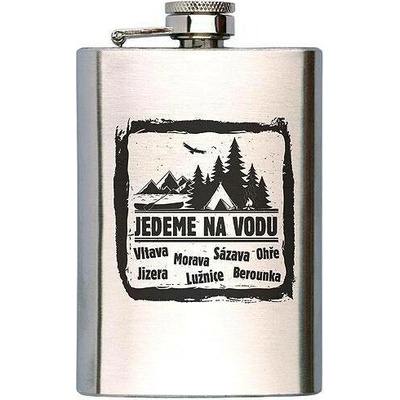 Placatka na alkohol 200 ml - jedeme na vodu (Dárková placatka s obrázkem)