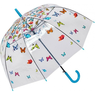 Clayre & Eef priehľadný dáždnik s motýlikmi Butterflies