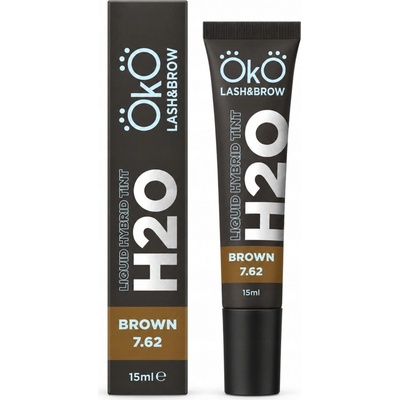 OKO H20 Liquid Hybrid Tint barva na řasy a obočí Brown 7.62 15 ml – Hledejceny.cz