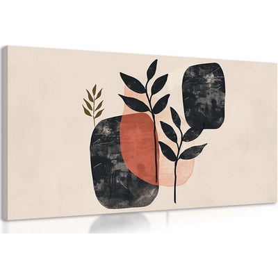 Obraz japandi zátiší listů - 60x40