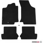 Petex Мокетени стелки Petex съвместими с VW Golf III / Vento 1992-1997, 4 части, черни, захват B001