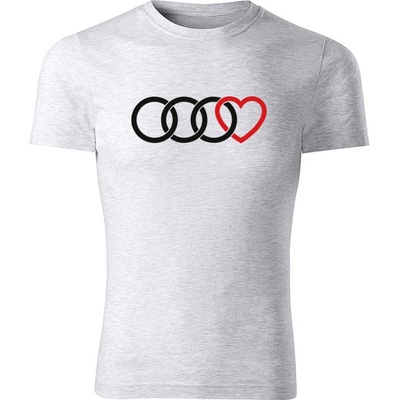 Tričko Audi Lover pánske tričko čierna biele