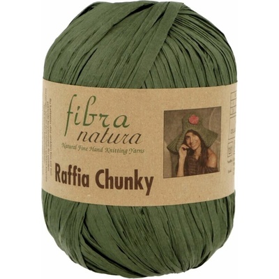 Fibra Natura Raffia Chunky 14 khaki zelená