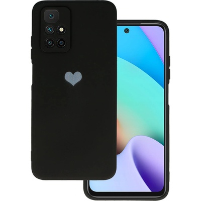 Vennus Silikonové pouzdro se srdcem pro Xiaomi Redmi 10 design 1 černé 103091