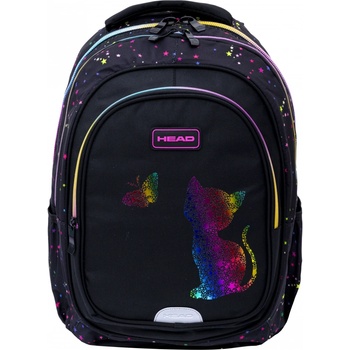 HEAD Ученическа раница Head - Коте, Златен ефект, 3 ципа (AS502025033)