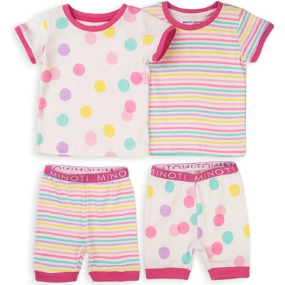 Minoti Pyžamo dievčenské krátke, 2pack, Minoti, TG úd 10, ružová