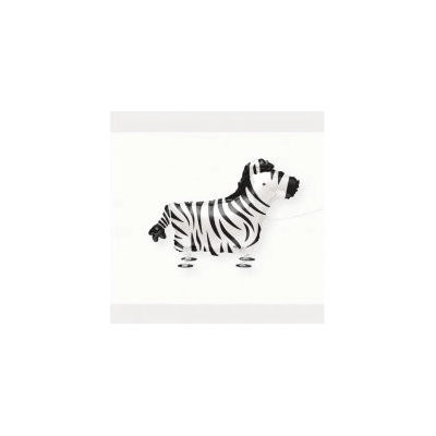 Unique Chodící zebra 76 cm fóliový balónek