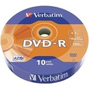 Verbatim DVD-R 4,7GB 16x, bulk box, 10ks (43729)