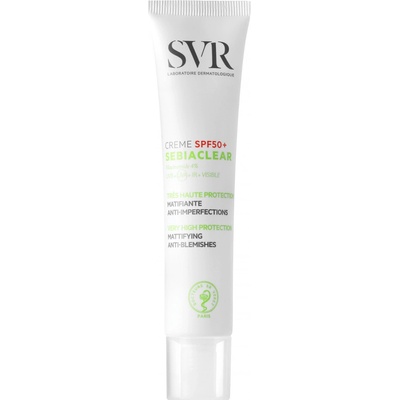 SVR Sebiaclear ochranný matující krém pro mastnou pleť s nedokonalostmi SPF 50 50 ml
