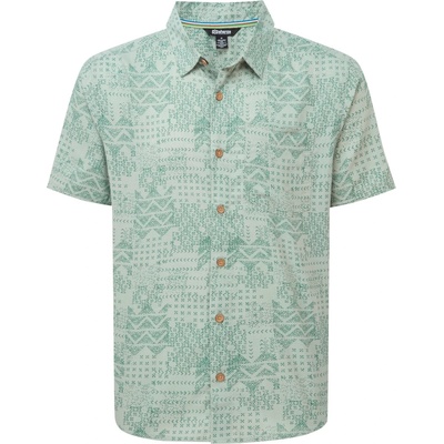 Sherpa Мъжка риза с копчета Sherpa Puja S/S Shirt - Celery (033-3234-0111)