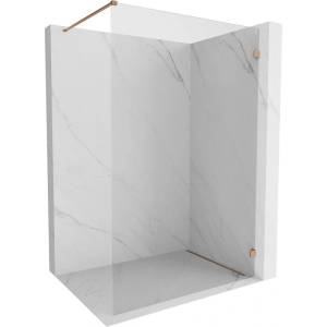 Mexen Lunar душ кабина стена Walk-in дясна 110 x 200 см, прозрачна 8 мм, четкана мед - 830-110-000-65-00-P (830-110-000-65-00-P)