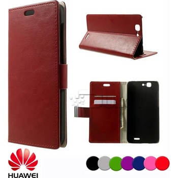 Image 1 of Huawei Ascend G7 Magnetic Wallet Кожен Калъф + Протектор