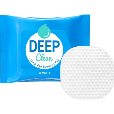 A'PIEU Deep Clean Lip & Eye Remover Pad Embosované čistící pleťové tampónky 45 g