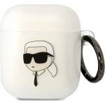 Karl Lagerfeld прозрачен калъф за AirPods 1/2 Karl`s Head (KLA2HNIKTCT)
