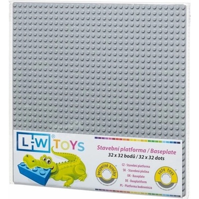 L-W Toys Základová deska 32x32 světle šedá