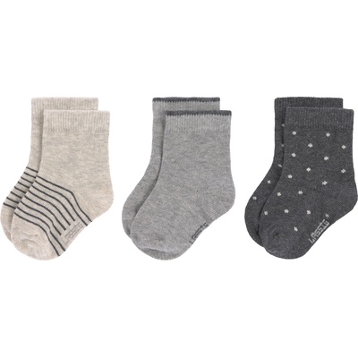 Lassig Бебешки чорапи Lassig - Cosy Leg Wear, 3 броя, 27-30 cm, Grey (4042183407265)