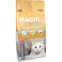 Magic Cat Magic Litter Kočkolit LITTER Bentonite Ultra White Baby Powder 5 l