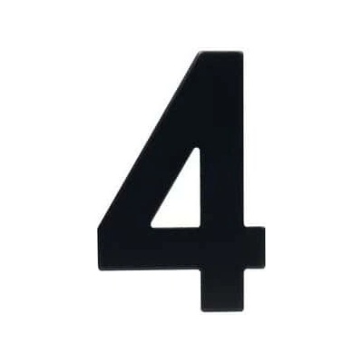Nerezové číslo ve 2D provedení, výška 95 mm, znak "4"