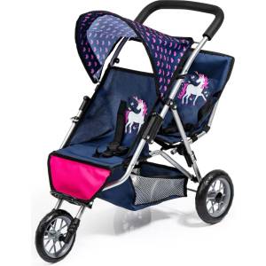 Bayer Design Количка за кукли близнаци duo Синя