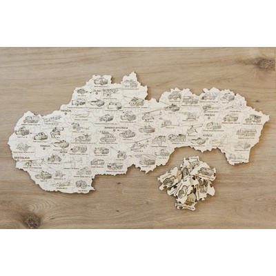 Danson - Puzzle Vojenská technika drevené puzzle v krabičke - 1 - 39 piese