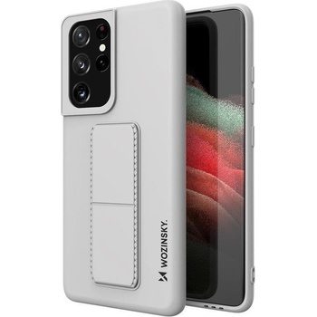 Pouzdro Wozinsky Kickstand Samsung Galaxy S21 Ultra 5G šedé