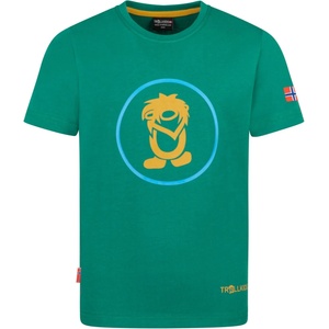 TROLLKIDS Детска тениска Trollkids Kid's Troll T T-shirt - Jungle Green / Mustard - размер 152 (EU) (704-1808-0718)