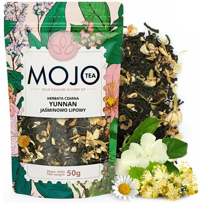 Mojo Tea Černý čaj Yunnan s jasmínem a lípou 50 g