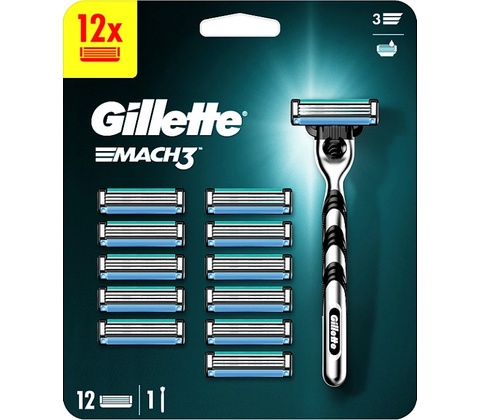 Gillette Mach3 + 12 ks hlavic