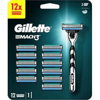 Gillette Mach3 + 12 ks hlavic