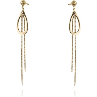 Bijutanki Позлатени Висящи Обеци от Медицинска Стомана с Винт