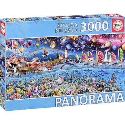 Educa Панорамен пъзел Educa от 3000 части - Живот (EDU20265)