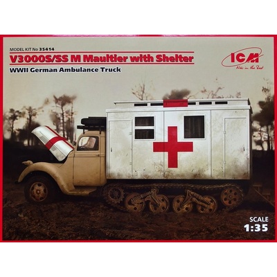 ICM V3000S/SS M Maultier w/ Shelter German Truck 1:35