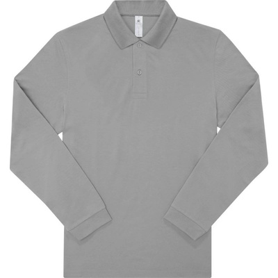 B&C polokošile B&C My Polo 180 LSL piqué dlouhý rukáv COT-01U42562001 šedé sport