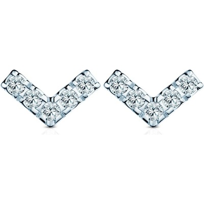SAVICKI Náušnice Share Your Love biele zlato, diamanty SYL-K01-BR-005-DIA-B