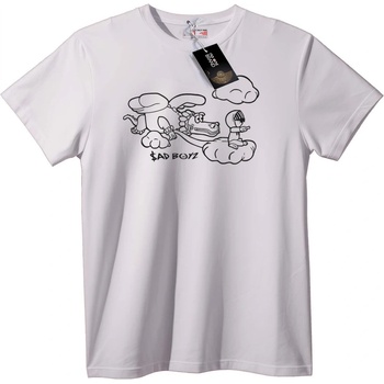 NOONEBRAND Тениска Лош облак - M, White