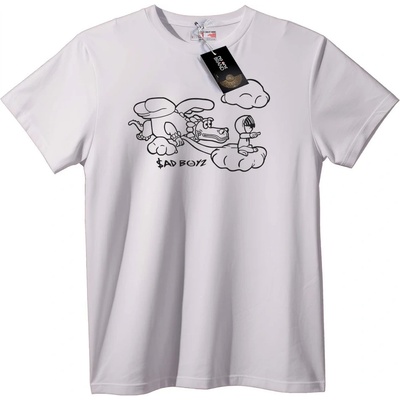 NOONEBRAND Тениска Лош облак - M, White