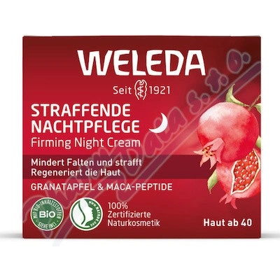Weleda Zpevň.noční krém gran.jabl./maca pept. 40 ml