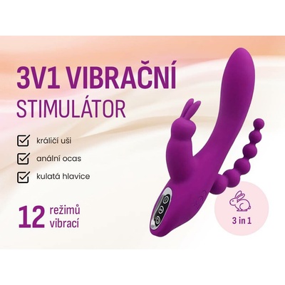 Kvigo 3v1 Vibrační Stimulátor