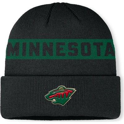 Fanatics Pánská zimní čepice Minnesota Wild NHL Authentic Pro A/Cap Cuffed beanie
