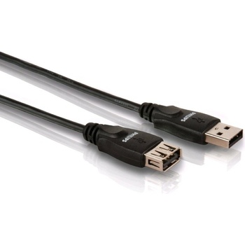 Philips SWU2212/10 USB 2.0 M/F, 1,2m, černý