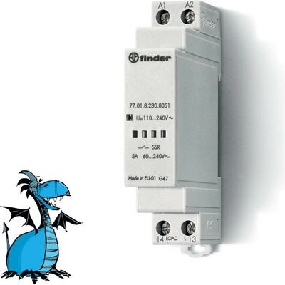 Finder polovodičové relé 77.01.8.230.8051 5 A Spínací napětí (max.): 240 V/AC 1 ks