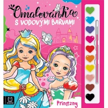 Omalovánka s vodovými barvami Princezny