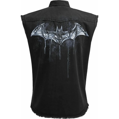 SPIRAL мъжка риза без ръкави (елек) SPIRAL - Batman - NOCTURNAL - Черен - 114G409M602