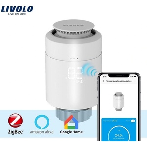 Livolo Комплект 2бр. Терморегулатор за радиатор Livolo VL-SHQ010 - ZigBee + LIVOLO -WW-C700ZW-12 -ZigBee Контролер