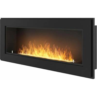 SIMPLEfire Frame 1200 matt black + glass